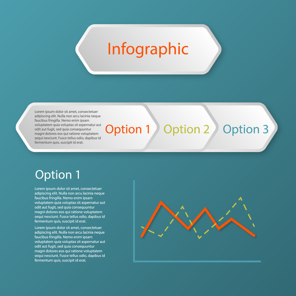 Бизнес 3 шага инфографический шаблон хронологии - концепция сайта с графиком
 - Вектор,изображение