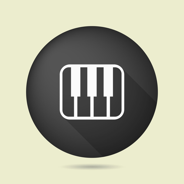Pictograph of music keyboard - Vektor, obrázek