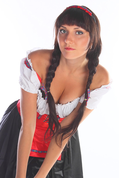 The girl in a traditional Bavarian dress - Foto, imagen