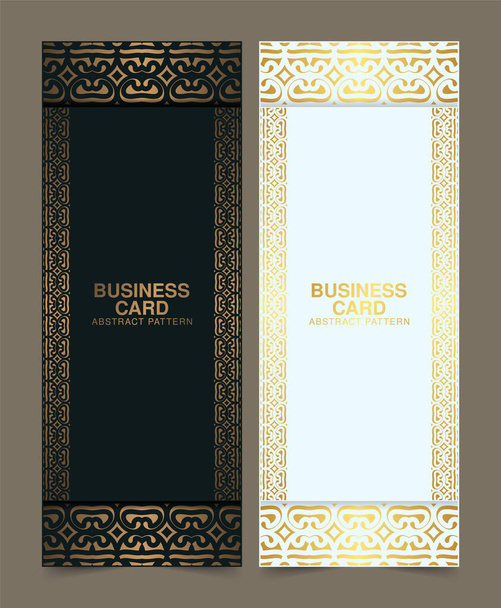 design elegante cartão padrão de ouro - Vetor, Imagem