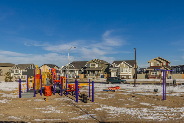 Struthers Park βρίσκεται στη γειτονιά Rosewood του Saskatoon. - Φωτογραφία, εικόνα