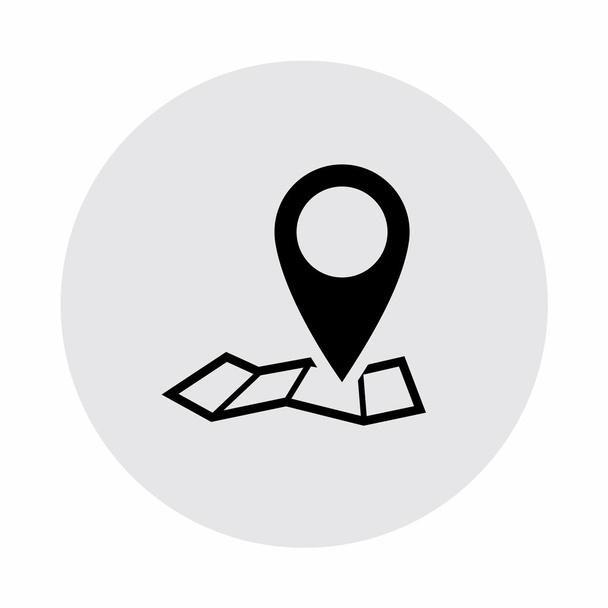 Pin on  map icon - Vector, Image