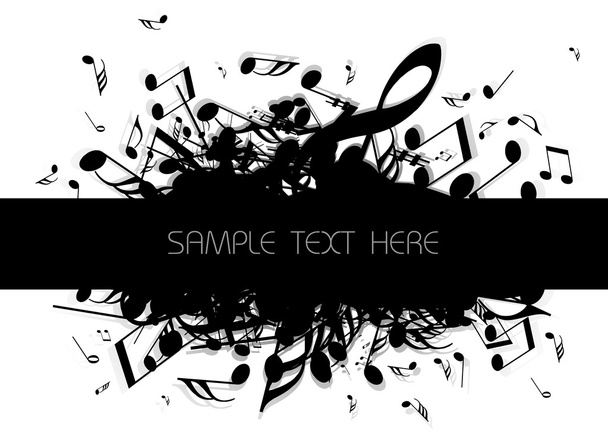 musical background - Vector, Image