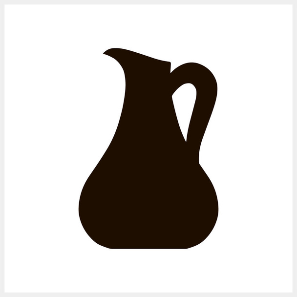 Трафарет кувшин оливковое масло икона воды вина Напиток клипарт Векторный инвентарь иллюстрация EPS 10 - Вектор,изображение