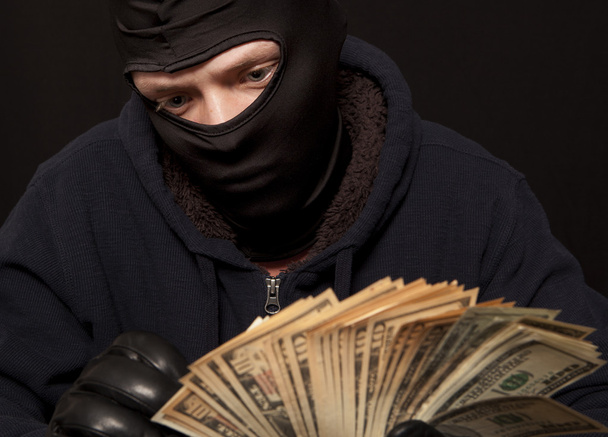 Thief and cash - Photo, Image