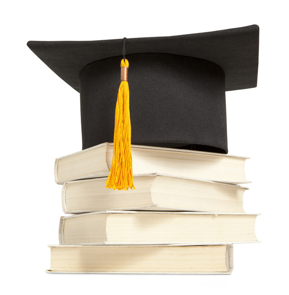Gortarboard and book - Photo, image