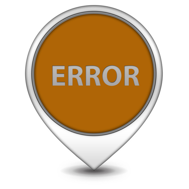 error pointer icon on white background - Photo, Image