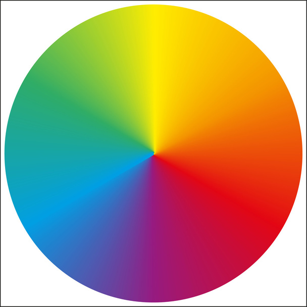 孤立した円形の虹グラデーション - ベクター画像