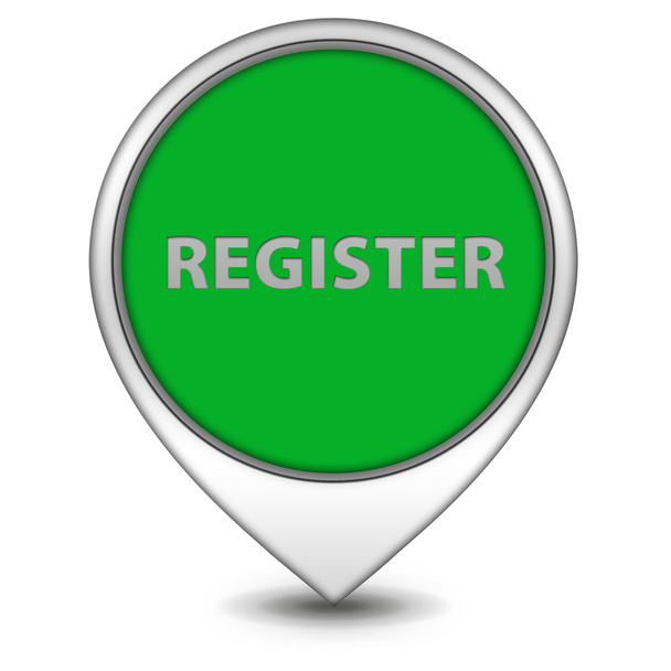 кнопка регистрации указателя на белом фоне
 - Фото, изображение
