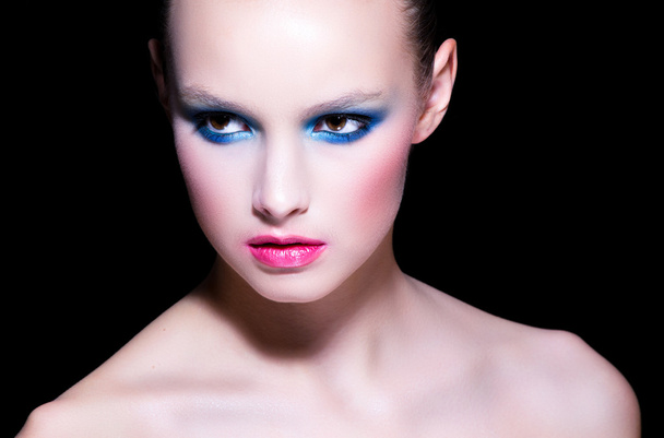 Portrait of model with make-up - Φωτογραφία, εικόνα