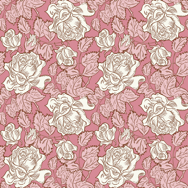 fond floral rose sans couture
 - Vecteur, image