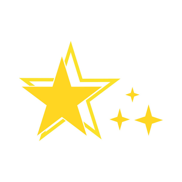 あなたのウェブおよびモバイルアプリの設計のための白い背景で隔離された星のアイコン ベクター,星のロゴの概念. エレガントでプレミアムなアイコンシンボル - ベクター画像