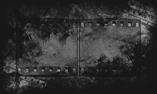 Black and white retro Grunge 35mm Film - Photo, Image
