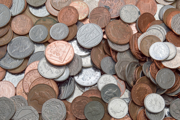 Velká Británie různé mince - Fotografie, Obrázek