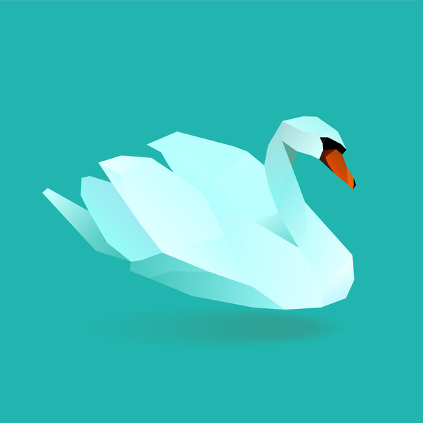 Лебедь - Вектор,изображение