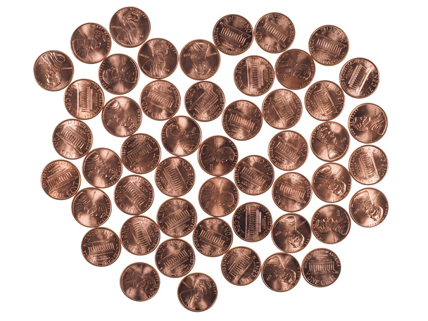 Pièces en dollars 1 cent penny de blé cent
 - Photo, image