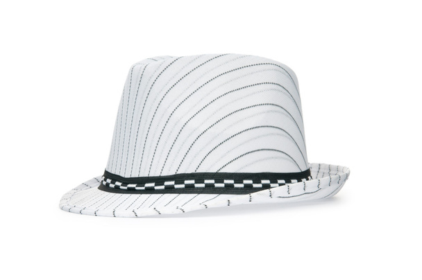 Sombrero forrado blanco aislado
 - Foto, imagen
