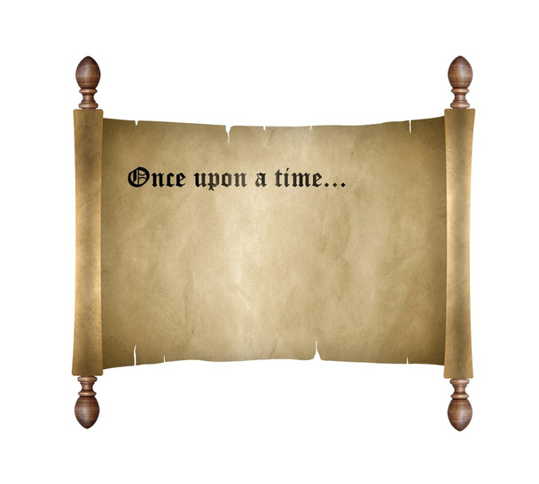 Scroll with once upon a time - Photo, Image
