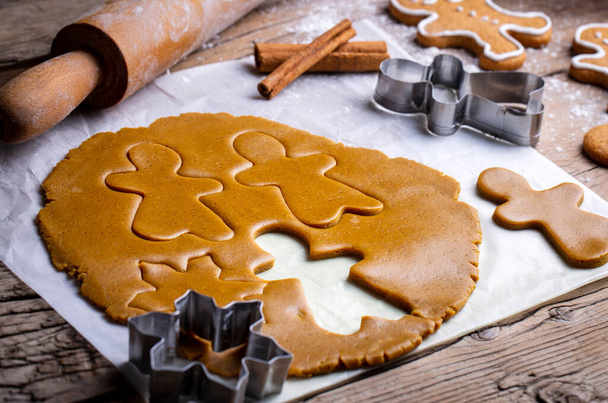 Natale biscotti fatti in casa pan di zenzero, uomo pan di zenzero  - Foto, immagini