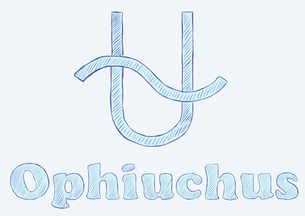 Ophiuchus zodiac - Vector, Image