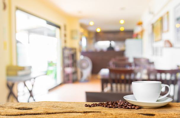 Kávézó homályos háttér bokeh  - Fotó, kép