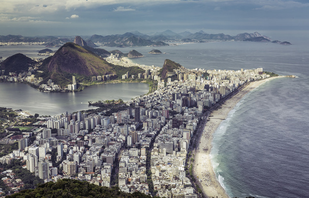 Вид с воздуха на Рио-де-Жанейро, Бразилия - Фото, изображение