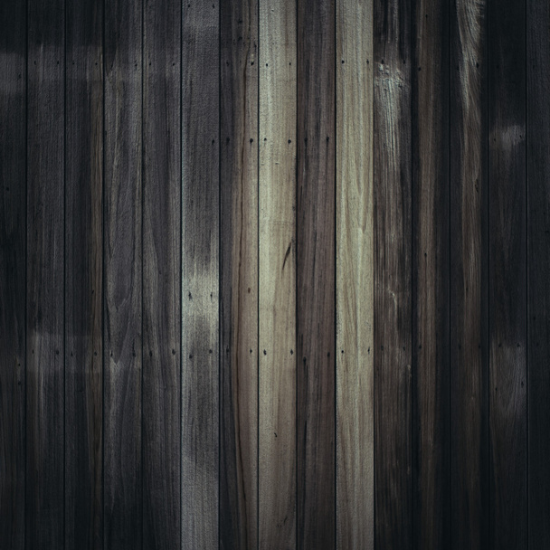 Donker houten hek  - Foto, afbeelding