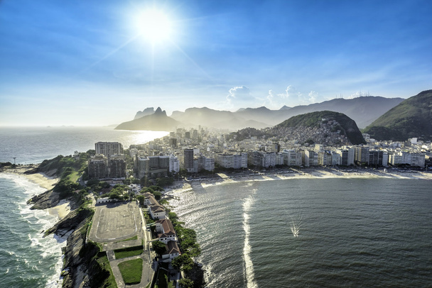 Strand van copacabana in Rio de Janeiro, Brazilië - Foto, afbeelding