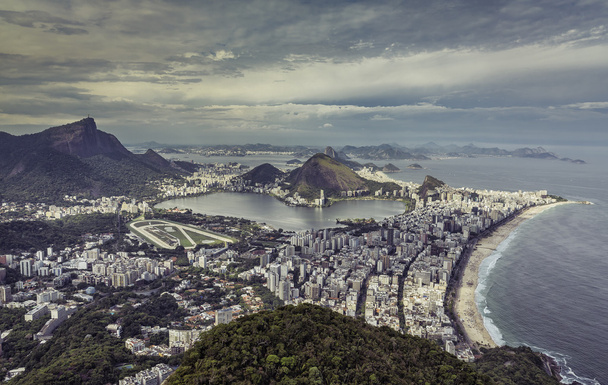 ブラジル ・ リオ ・ デ ・ ジャネイロ市空撮 - 写真・画像