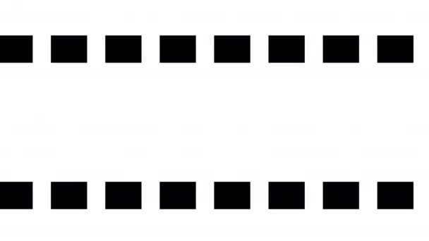 Фільм-котушка показує переміщення анімації в 4K на простому фоні. Стиль кінематографії котушок рухомого блоку графічний в UHD роздільній здатності. Знімок ефекту прокатки плівок. - Кадри, відео