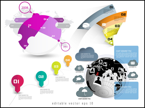 Infografía para el informe anual
 - Vector, imagen