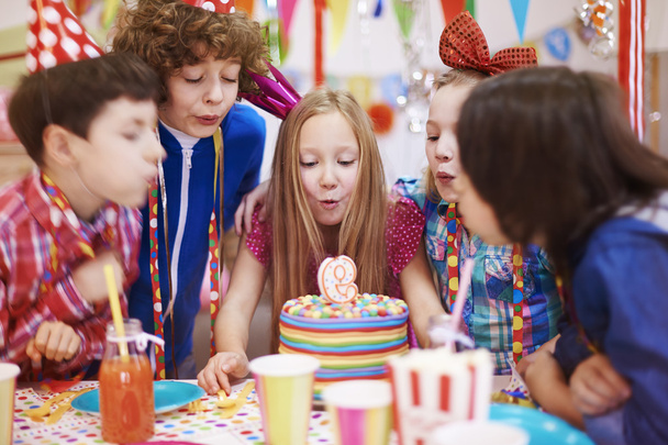 Children at the birthday party - Foto, Imagem