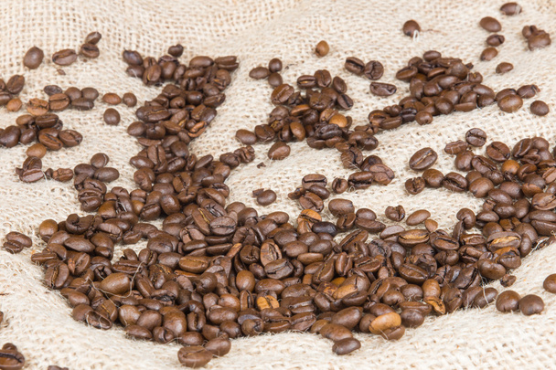 Coffee with bean bag - Photo, Image