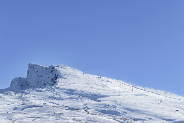 luminen vuori, veleta huippu 3394 metriä korkea, betic vuorijono, sierra nevada, andalucia, granada, Espanja, - Valokuva, kuva