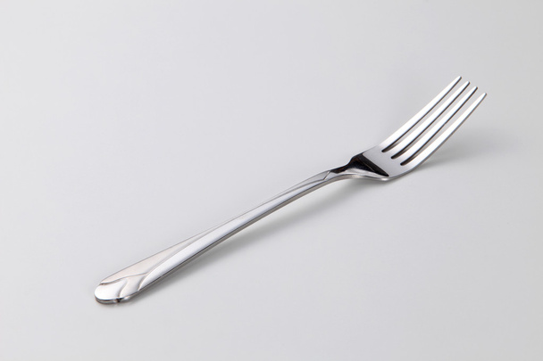 Silver fork close up - Foto, afbeelding