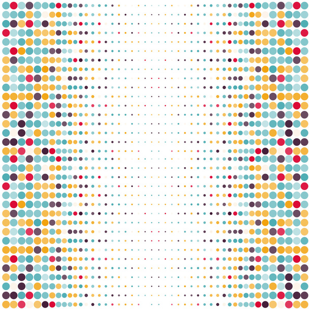Υπόβαθρο με τα χρωματισμένα διάστικτο κύκλους σε ένα διάνυσμα - Διάνυσμα, εικόνα
