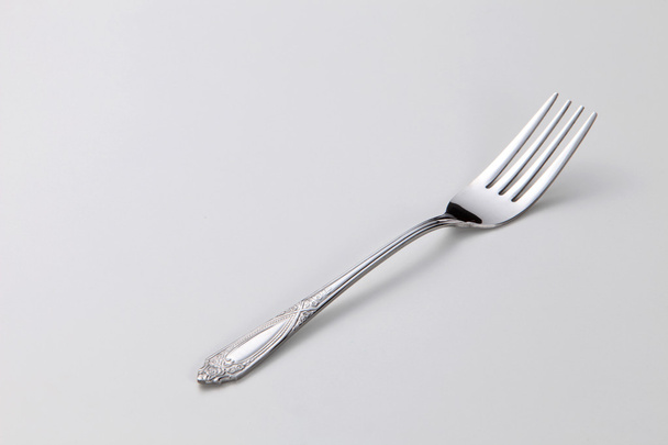 Silver fork close up - 写真・画像