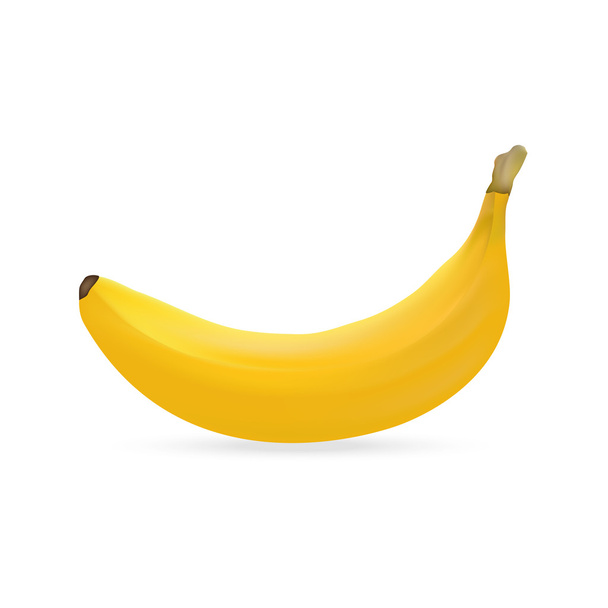 μπανάνα σε λευκό φόντο - Διάνυσμα, εικόνα