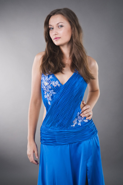 Fashionable young woman in the evening dress - Photo, Image