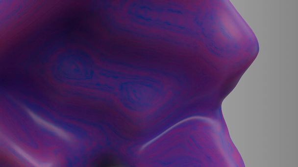 Roze en paars Organisch Pop Object Modern Paint Creature Rubber Textuur Elegant Modern 3D Rendering Abstract Achtergrond Hoge kwaliteit 3d illustratie - Foto, afbeelding