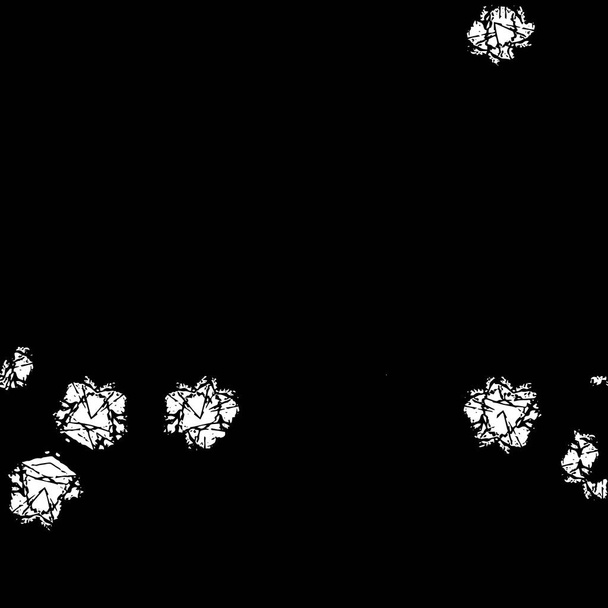 Fondo grunge monocromo abstracto. Patrón blanco y negro - Vector, imagen
