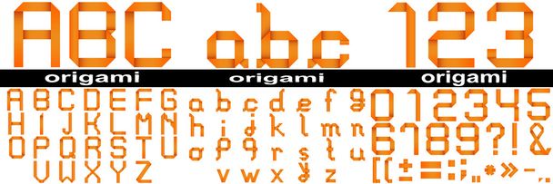 Konceptuální soubor origami písmo - Fotografie, Obrázek