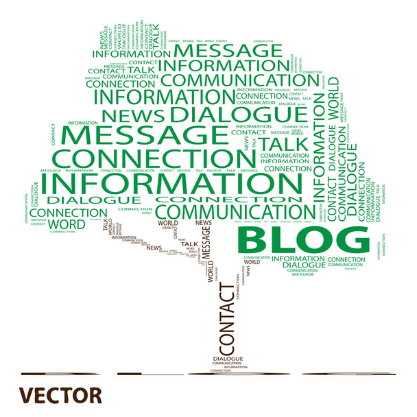 Comunicación palabra nube
 - Vector, Imagen