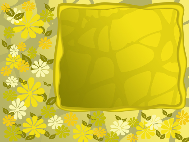Yellow flower frame - Photo, Image
