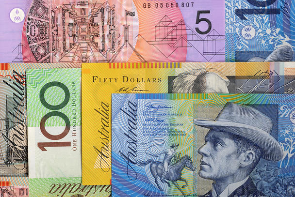 Australische dollar achtergrond - Foto, afbeelding