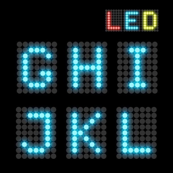 LED-Schrift - Vektor, Bild