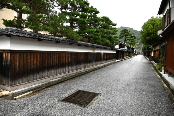 A trip to Japan. A row of houses of Omi merchants. Omihachiman City, Shiga Prefecture. Japan's historical traditional house preservation area. - Photo, Image