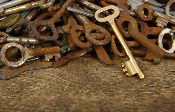 oude sleutels  - Foto, afbeelding