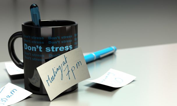 Stressed out concept - workplace stress - Valokuva, kuva