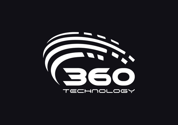 360 Illustrazione vettoriale di un logo per imprese, finanza, tecnologia e altri settori. - Vettoriali, immagini